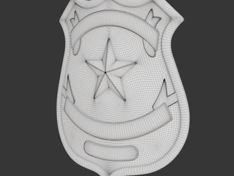 Police Badge 3D Model