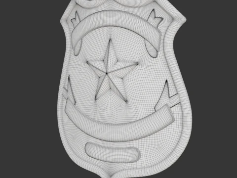 Police Badge 3D Model