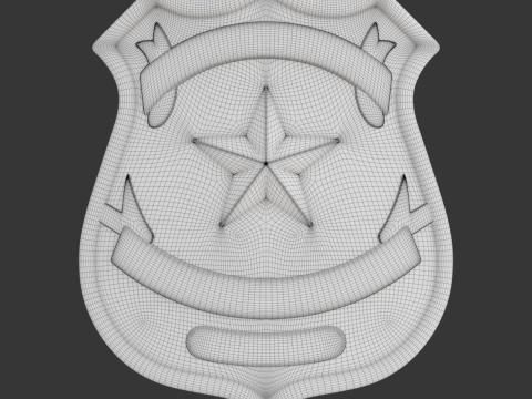 Police Badge 3D Model