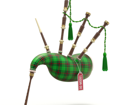 Bagpipe 3D Model
