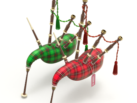 Bagpipe 3D Model