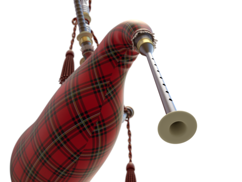 Bagpipe 3D Model