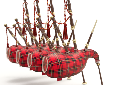 Bagpipe 3D Model