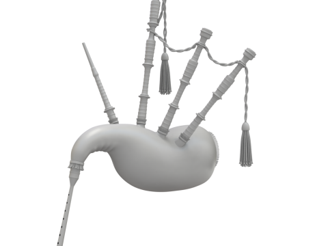 Bagpipe 3D Model