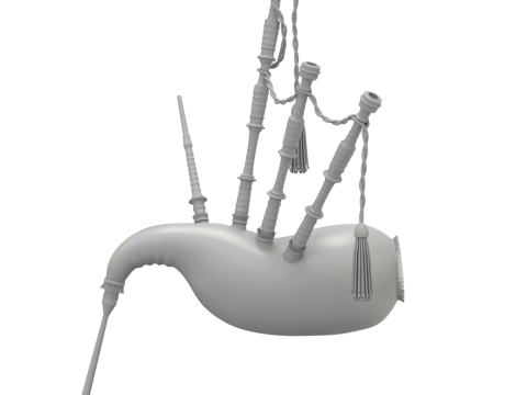 Bagpipe 3D Model