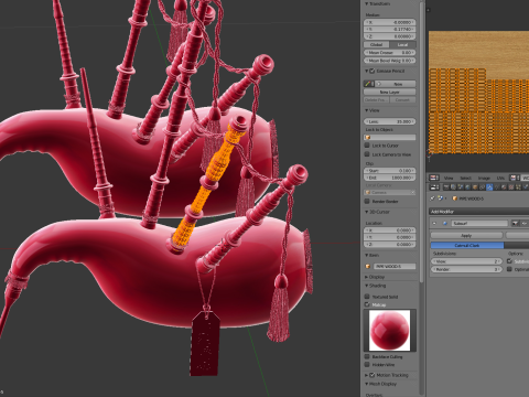 Bagpipe 3D Model