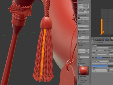 Cornamusa Modello 3D