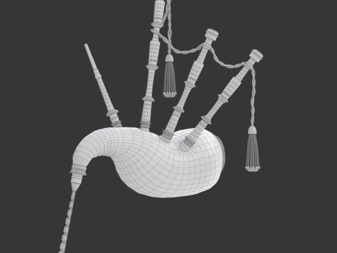 Bagpipe 3D Model