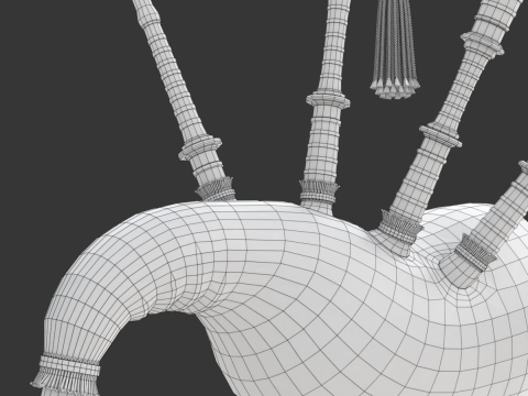 Bagpipe 3D Model