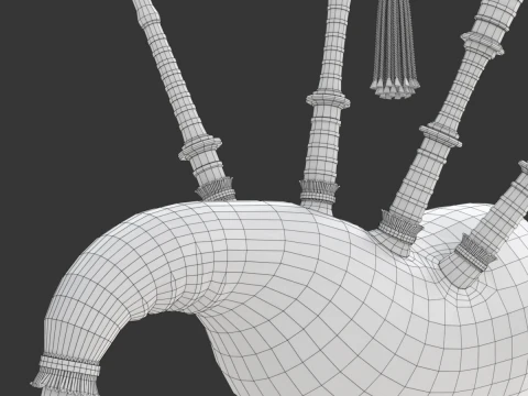 Cornamusa Modello 3D