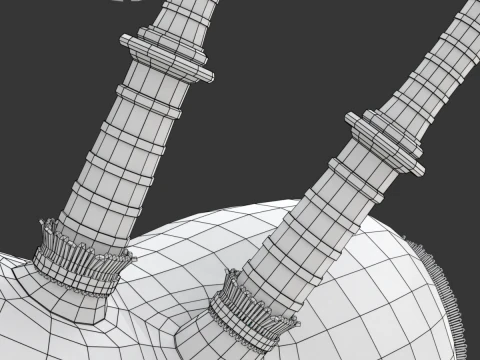 Cornamusa Modello 3D