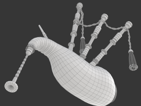 Bagpipe 3D Model