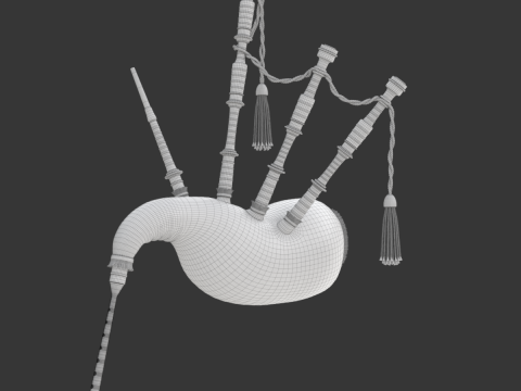 Bagpipe 3D Model