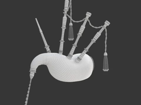 Cornamusa Modello 3D