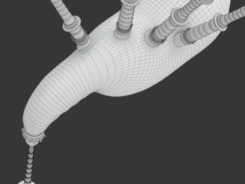 Cornamusa Modello 3D