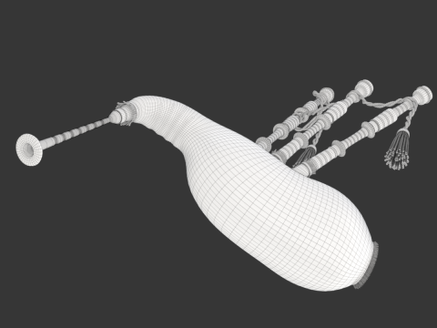 Bagpipe 3D Model