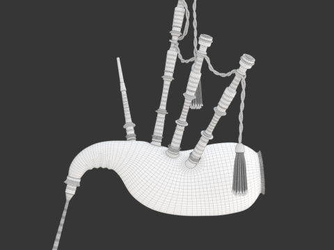 Bagpipe 3D Model