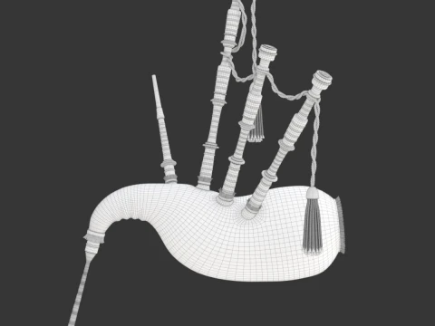 Cornamusa Modello 3D