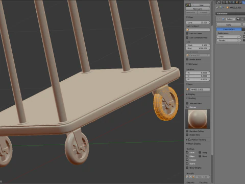 Carrello dell'hotel modello-1 Modello 3D