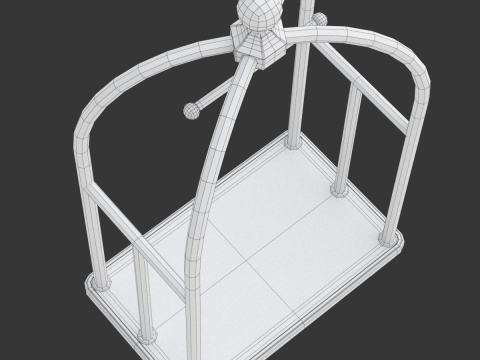 Hotel Cart Model-1 3D-Modell