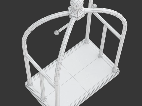 Carrello dell'hotel modello-1 Modello 3D