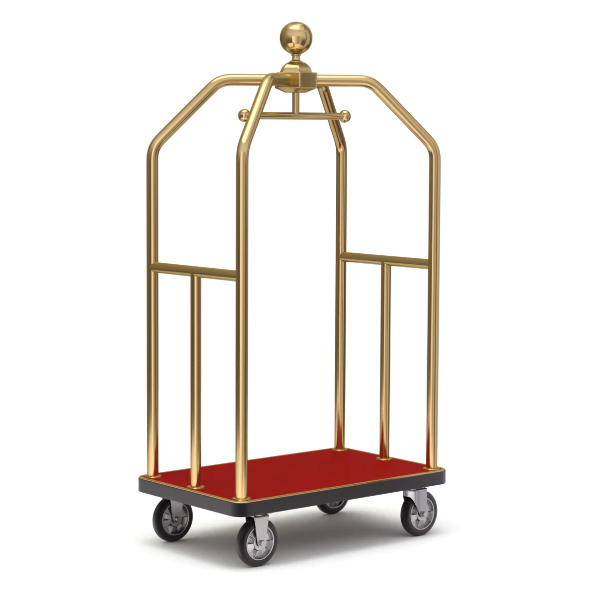 Hotel Cart Model-3 3D Model .c4d .max .obj .3ds .fbx .stl .blend 