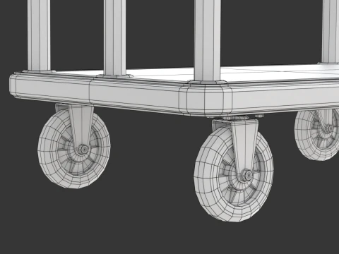 Hotel Cart Model-3 3D Model