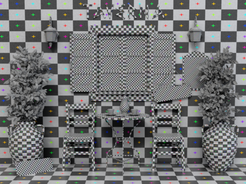 Greek Taverna Terrace Modello 3D