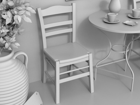 Greek Taverna Terrace Modello 3D