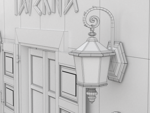 Greek Taverna Terrace Modello 3D
