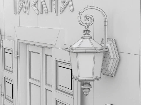 Greek Taverna Terrace 3D Model
