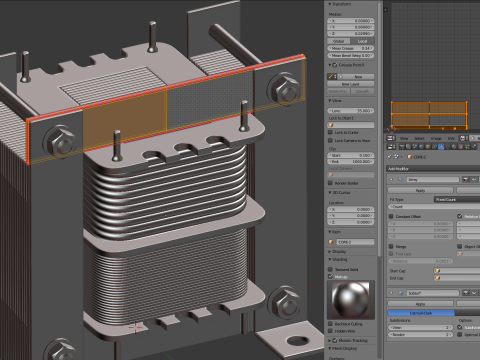 Transformer Shell Type 3D Model