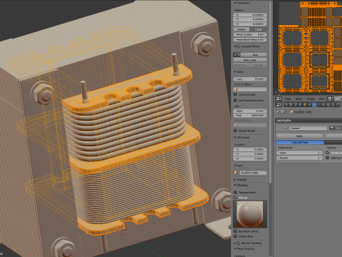 Transformer Shell Type 3D Model