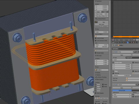 Transformer Shell Type 3D Model