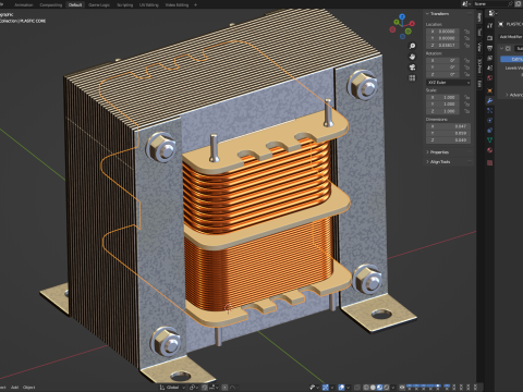Transformer Shell Type 3D Model