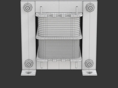变压器壳型 3D 模型