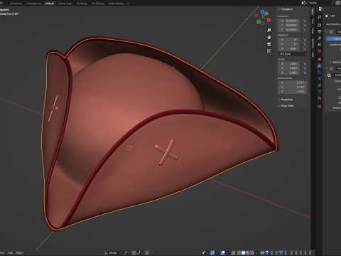 Pirate Hat 3D Model