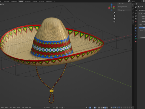 Sombrero 3D Модель