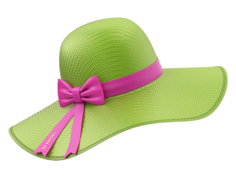 Women Sun Hat Modelo 3D