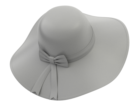 Women Sun Hat Modelo 3D