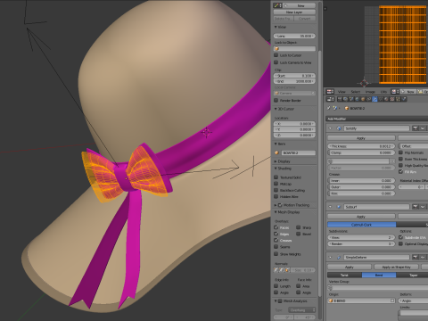 Women Sun Hat Modelo 3D
