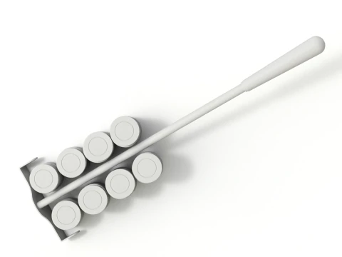 Roulette Rake With Chips 3D Model