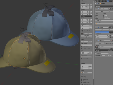 Deerstalk Hat Modello 3D