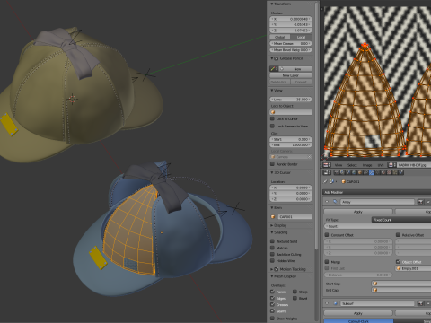 Deerstalk Hat Modello 3D