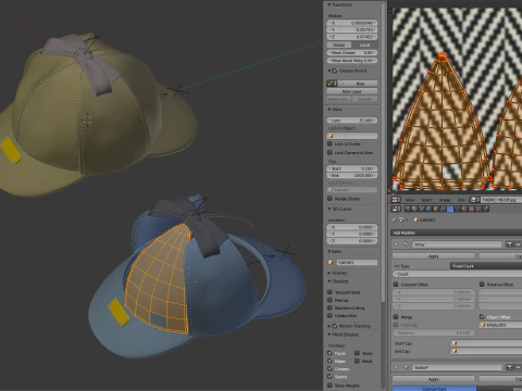 Cappello da cacciatore di cervi Modello 3D