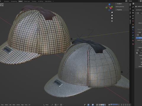 Deerstalk Hat Modello 3D