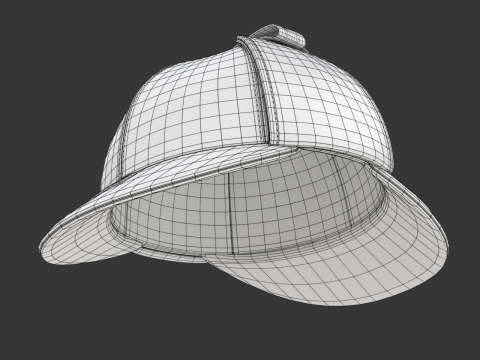 Deerstalk Hat Modello 3D