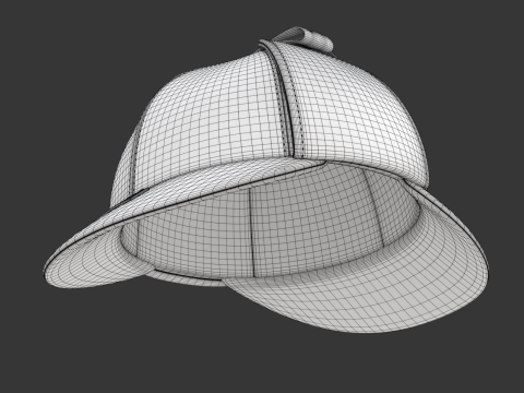 Deerstalk Hat Modello 3D