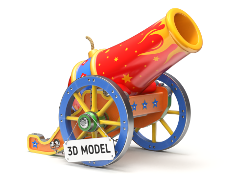 Circus Cannon 3D 모델