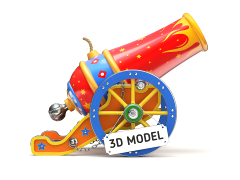 Circus Cannon 3D 모델